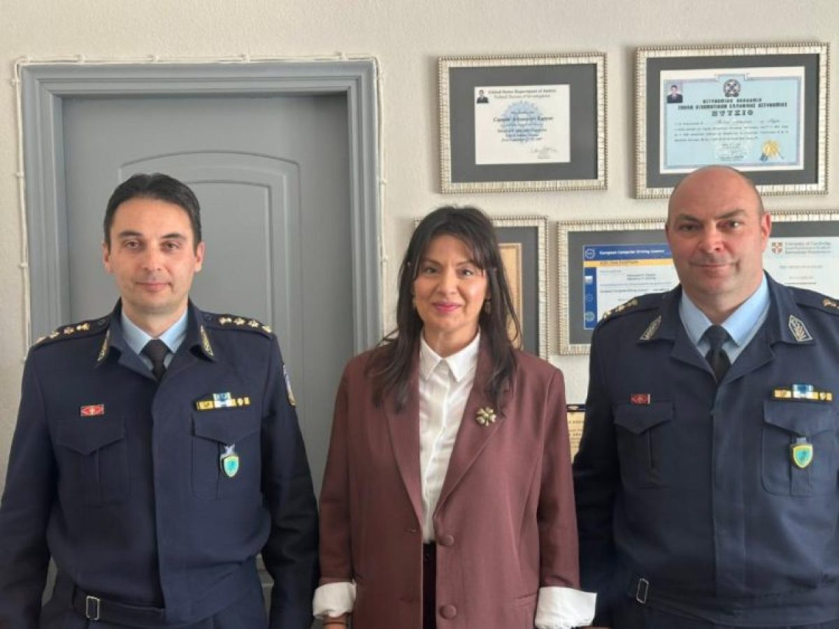 Συνάντηση της Μαρίνας Κοντοτόλη με τον νέο Αστυνομικό Διευθυντή Τρικάλων Αθανάσιο Καππά