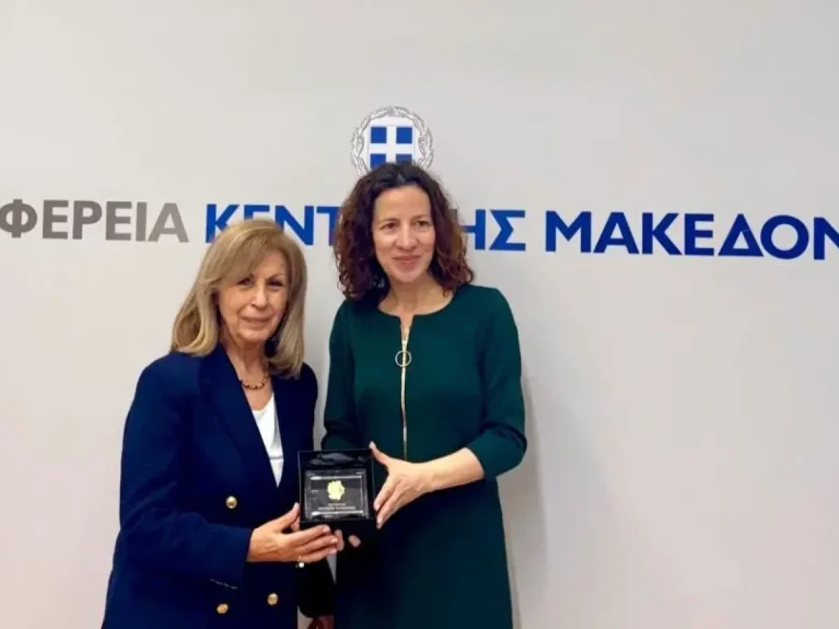 Συνάντηση της Περιφερειάρχη Κεντρικής Μακεδονίας Αθηνάς Αηδονά με την Εκτελεστική Αντιπρόεδρο της Ευρωπαϊκής Επιτροπής Roxana Mînzatu – 365 εκατ. ευρώ μέσω ΕΣΠΑ για δομές που υποστηρίζουν πάνω από 220.000 πολίτες