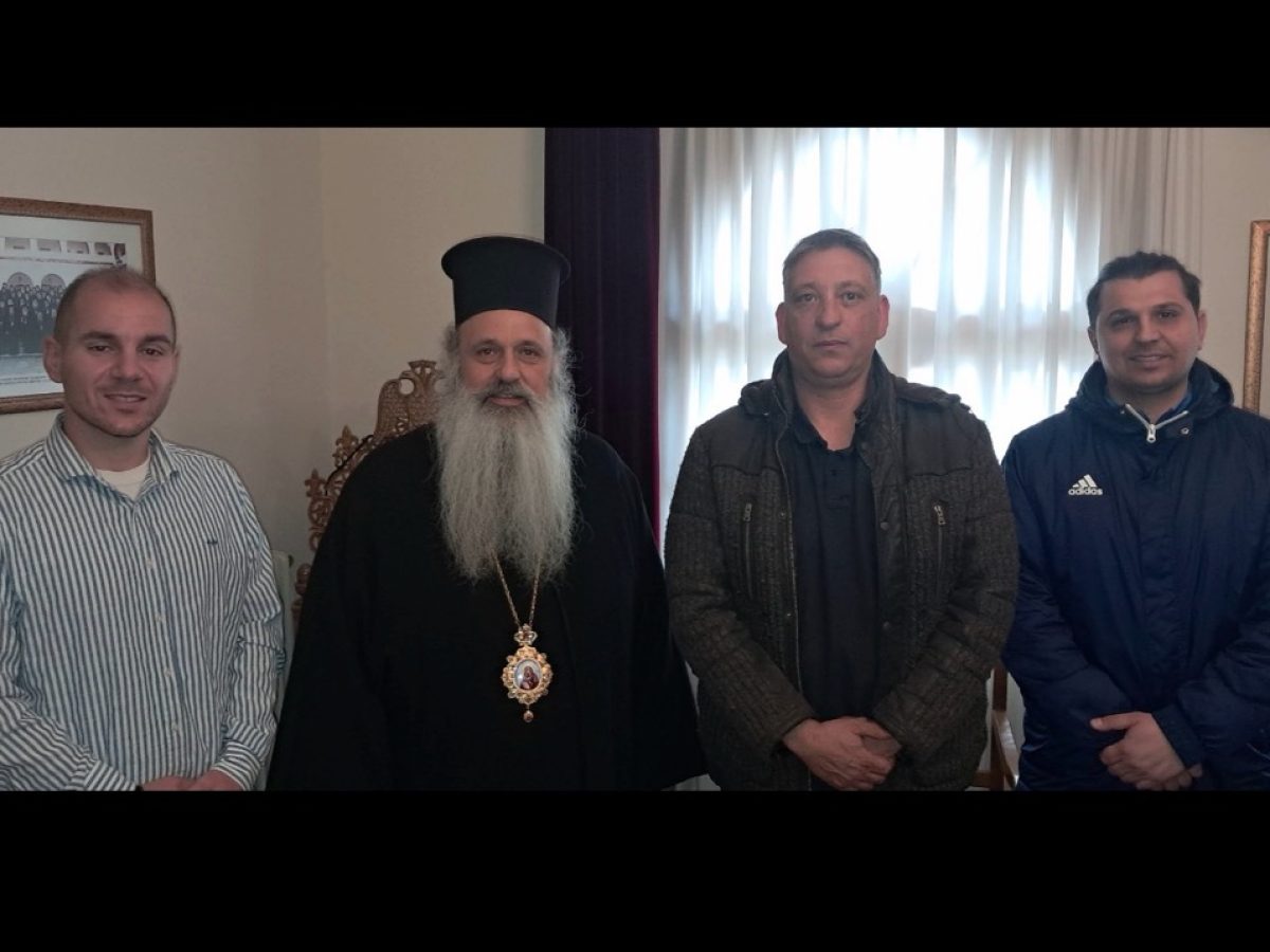Συνάντηση του Αντώνη Γραββάνη με τον Σεβασμιώτατο Μητροπολίτη Θεόκλητο – Στο επίκεντρο το ποδόσφαιρο και ο αθλητισμός στον Ν. Τρικάλων