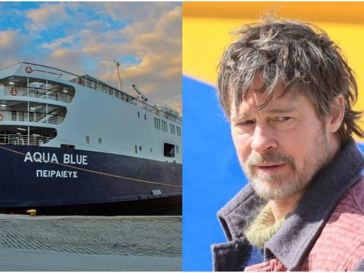 Στα «φώτα» του Χόλιγουντ το Aqua Blue | Γυρίσματα με τον Μπραντ Πιτ στο πλοίο της γραμμής Λαυρίου-Λήμνου