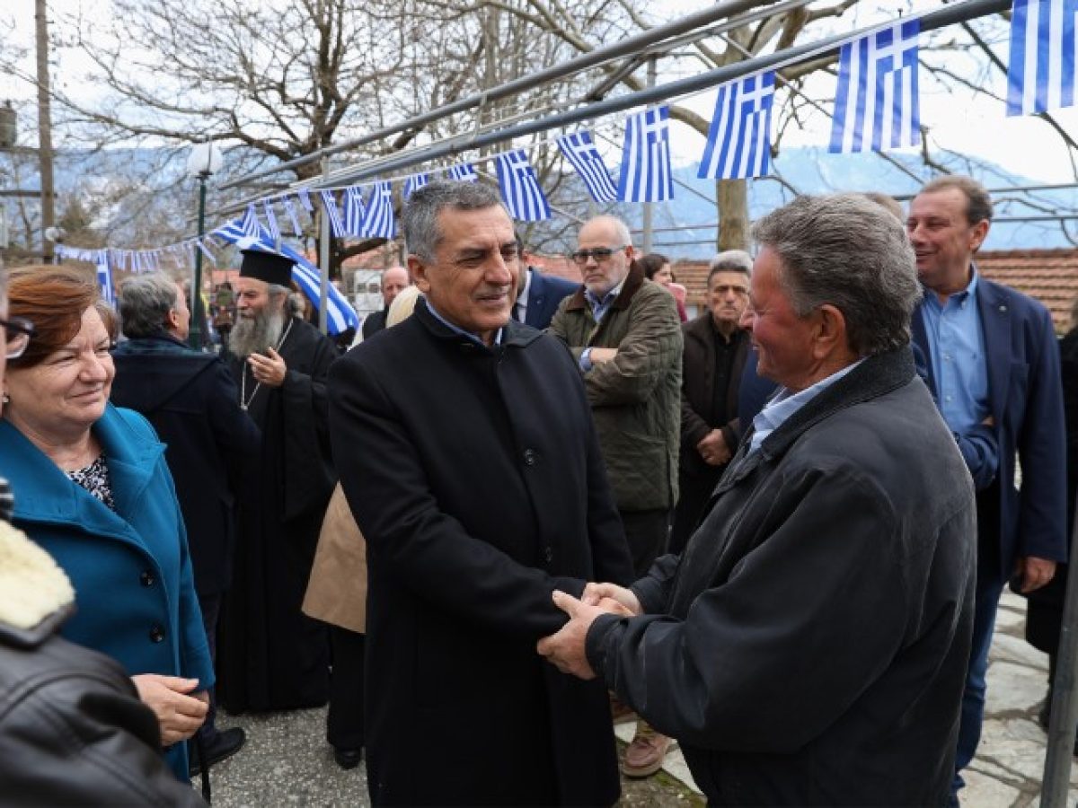 Στη Χρυσομηλιά Τρικάλων για την επέτειο της 25ης Μαρτίου o Δημήτρης Κουρέτας – ΦΩΤΟ