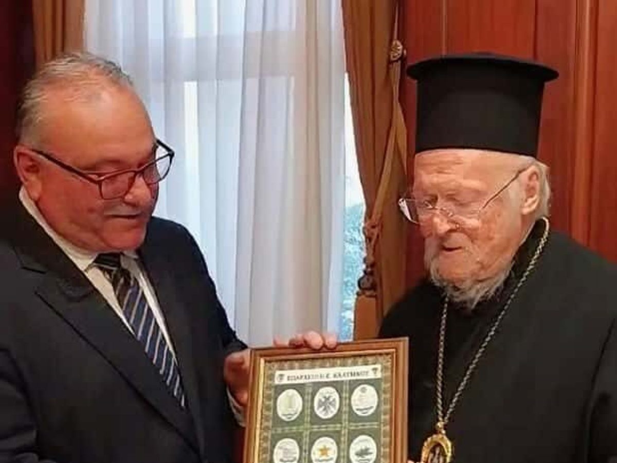 Στιγμές βαθιάς συγκίνησης στην Κωνσταντινούπολη – Η τιμητική συνάντηση του Επάρχου Καλύμνου Μανώλη Μουσελλή με τον Οικουμενικό Πατριάρχη Βαρθολομαίο