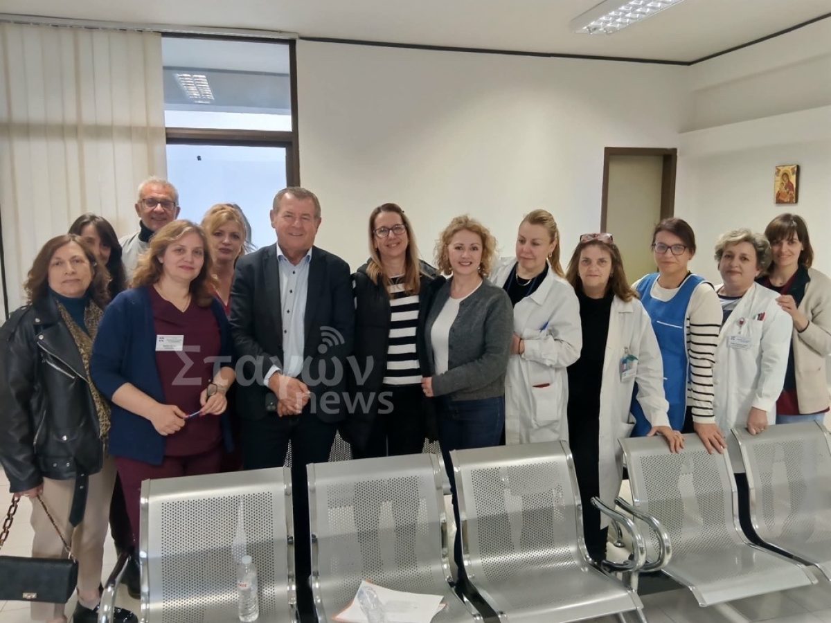 Στο Κέντρο Υγείας Καλαμπάκας ο πρόεδρος της ΠΟΕΔΗΝ Μιχάλης Γιαννάκος