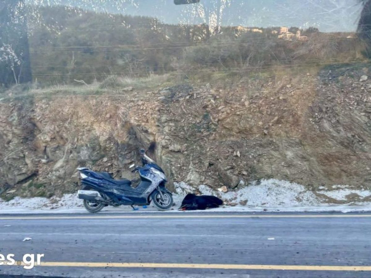 Θεσσαλονίκη: Σοβαρός τραυματισμός αναβάτη σε τροχαίο με εκτροπή δικύκλου (ΦΩΤΟ)