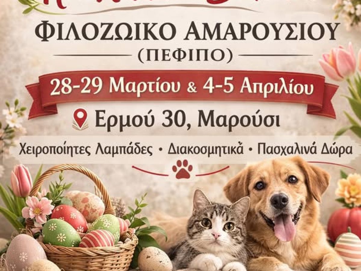Το Μαρούσι αγκάλιασε τα αδέσποτα: Μαζική συμμετοχή στο Bazaar του ΠΕΦΙΠΟ στην Πλατεία Ευτέρπης