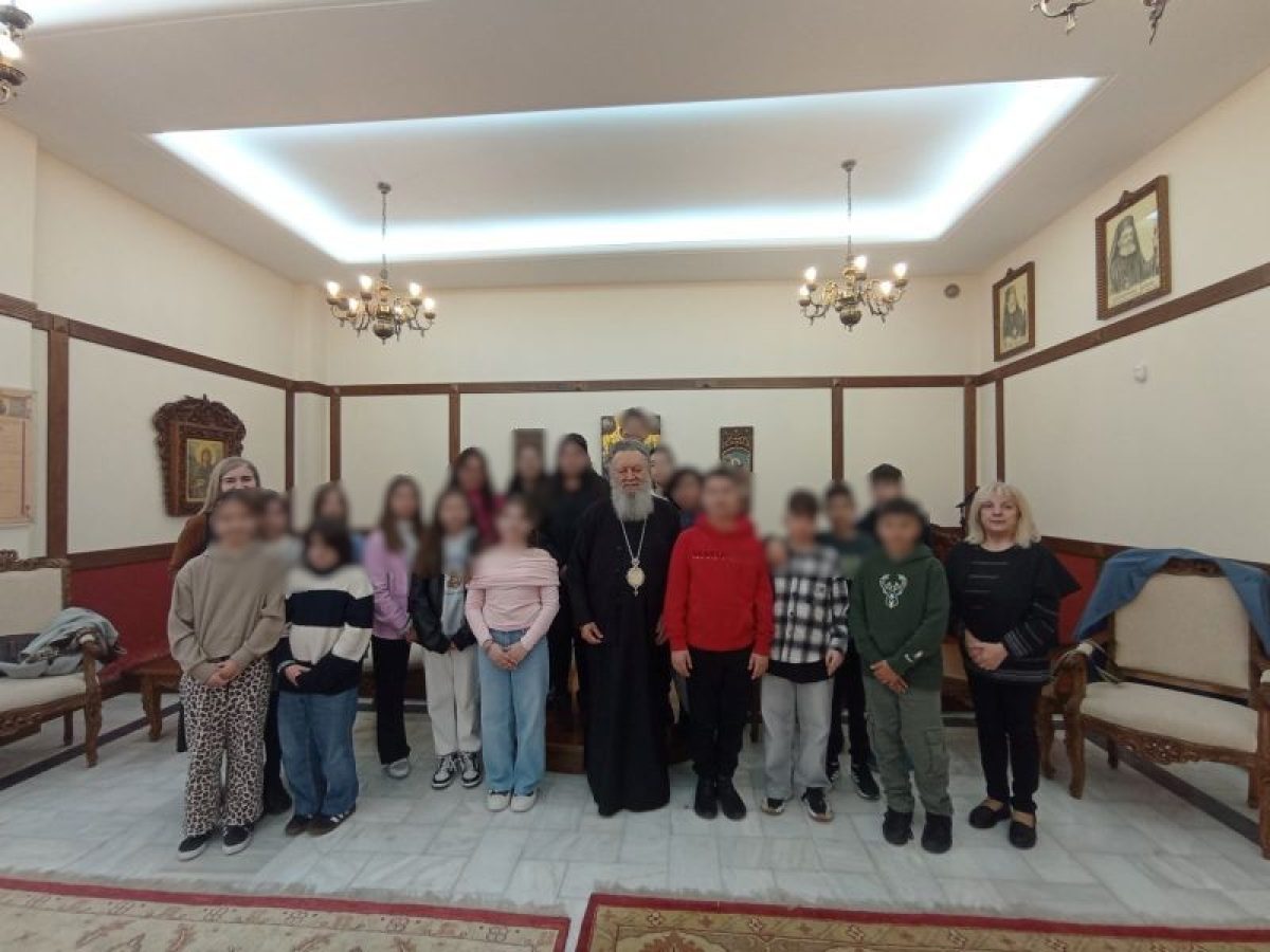 Τον Μητροπολίτη Χαλκίδας επισκέφθηκαν μαθητές του 3ο Δημοτ. Σχολείου Χαλκίδας