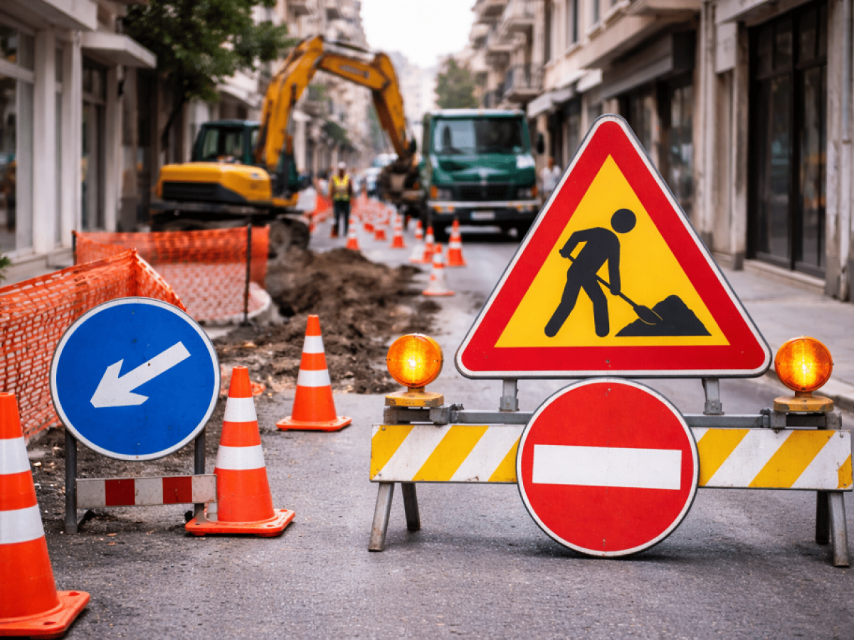 Τρίκαλα: Κυκλοφοριακές ρυθμίσεις σε πολλές οδούς λόγω έργων ΔΕΥΑΤ, ΟΤΕ και οικοδομών