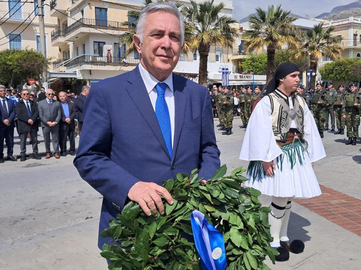 Βασίλης Υψηλάντης από την Κάλυμνο: Τιμήσαμε με  υπερηφάνεια τη διπλή μεγάλη γιορτή του Έθνους και της Ορθοδοξίας