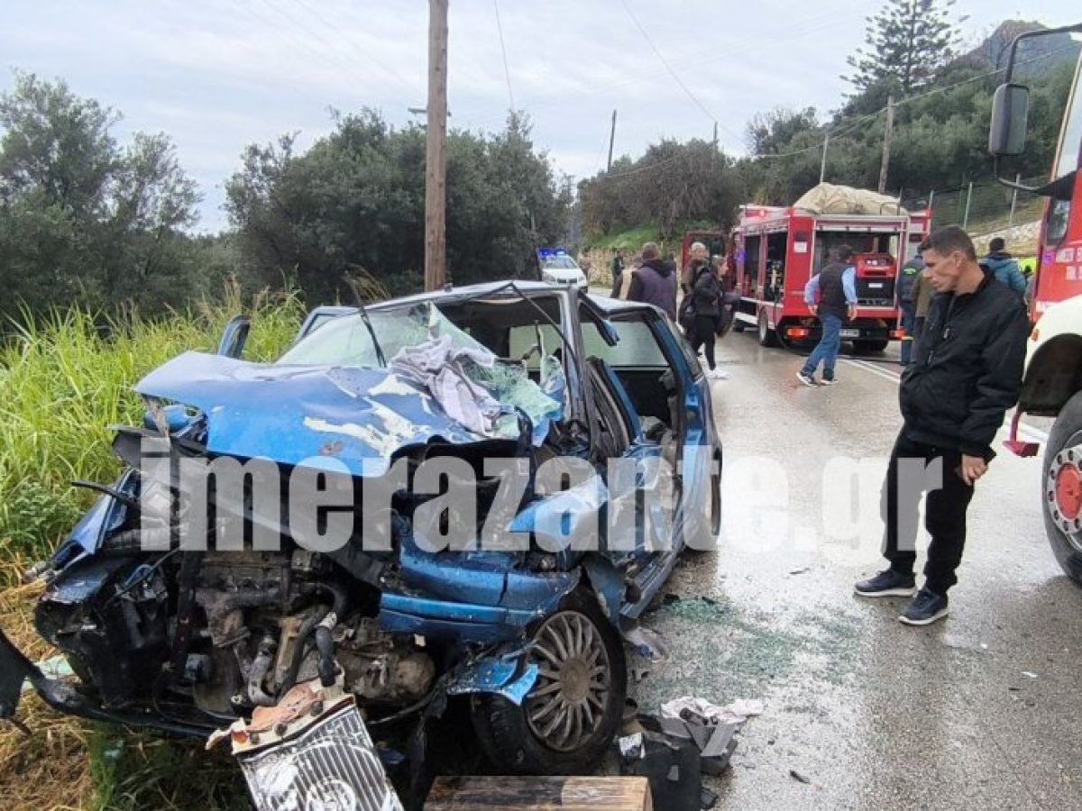 Ζάκυνθος | Αεροδιακομιδή για τον οδηγό του Ι.Χ. που ενεπλάκη σε τροχαίο με λεωφορείο στο Ξηροκάστελο