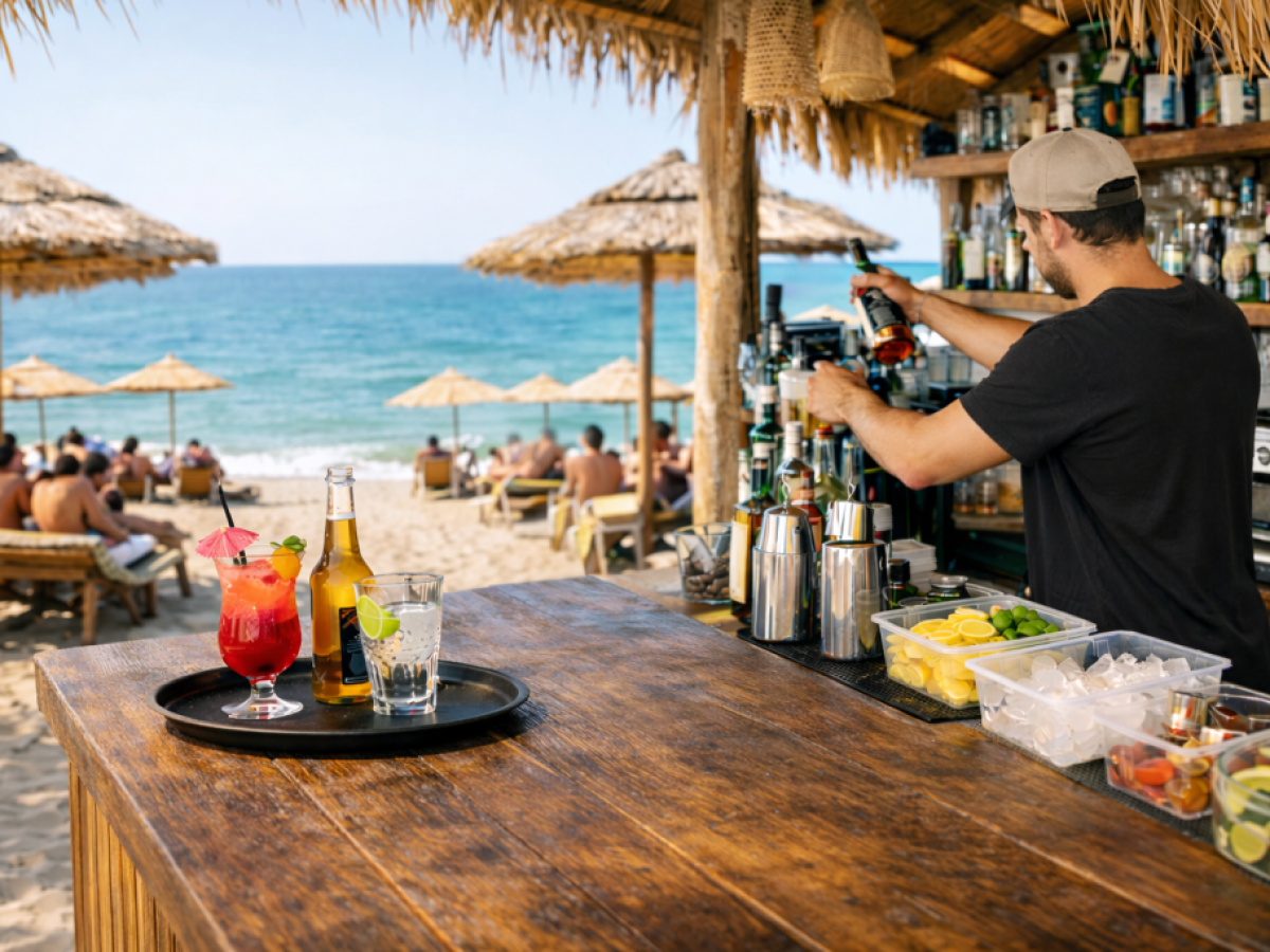 &Zeta;&Eta;&Tau;&Omicron;&Upsilon;&Nu;&Tau;&Alpha;&Iota; &Alpha;&Tau;&Omicron;&Mu;&Alpha; &Gamma;&Iota;&Alpha; &Sigma;&Epsilon;&Rho;&Beta;&Iota;&Sigma; &Kappa;&Alpha;&Iota; &Mu;&Pi;&Alpha;&Rho; &Alpha;&Pi;&Omicron; &Epsilon;&Sigma;&Tau;&Iota;&Alpha;&Tau;&Omicron;&Rho;&Iota;&Omicron;-BEACH BAR &Sigma;&Tau;&Omicron; &Mu;&Alpha;&Sigma;&Tau;&Iota;&Chi;&Alpha;&Rho;&Iota;