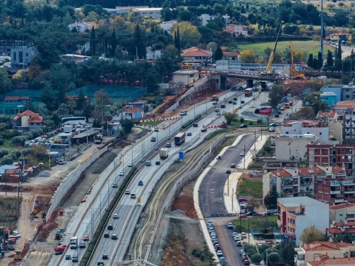 Αποκαταστάθηκε η κυκλοφορία στην Περιφερειακή Θεσσαλονίκης μετά τις εργασίες για το Flyover