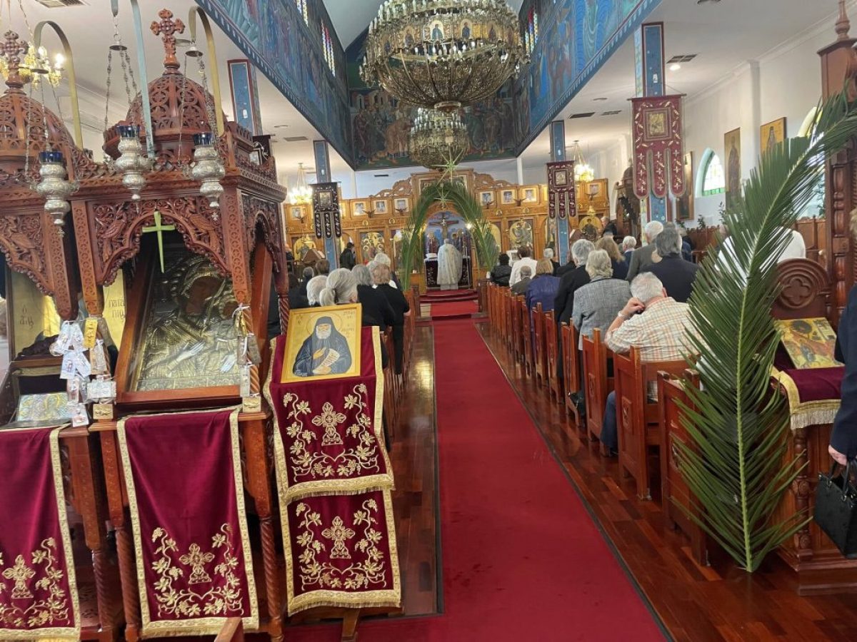 H μεγάλη γιορτή της Ορθοδοξίας, η Κυριακή των Βαΐων,  στην Αγία Τριάδα Richmond