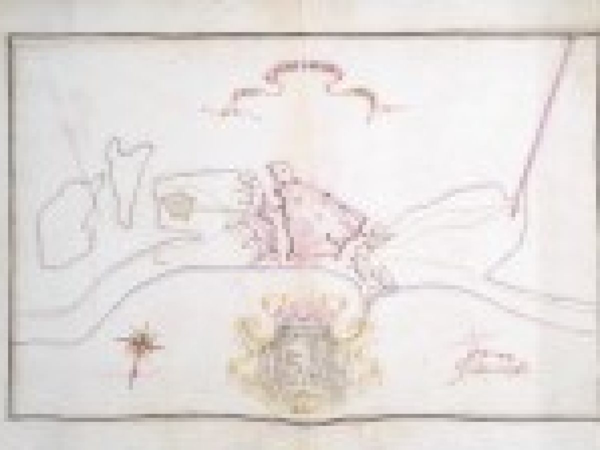 Pianta di Santa Maura του  COSCI Piero Valentino  (1744)