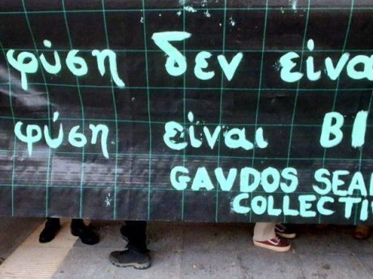 ΧΑΝΙΑ: Διαμαρτυρία για τη Γαύδο! «Κέδρος όχι κέρδος» μπροστά από το Δημαρχείο (φωτογραφίες)