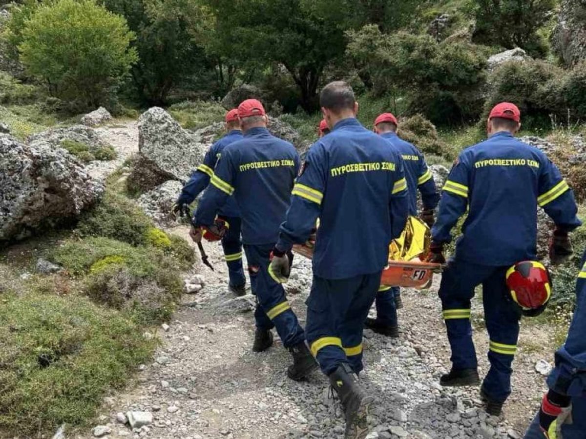 ΧΑΝΙΑ: Επιχείρηση διάσωσης 55χρονης Γαλλίδας στο φαράγγι της Ίμπρου