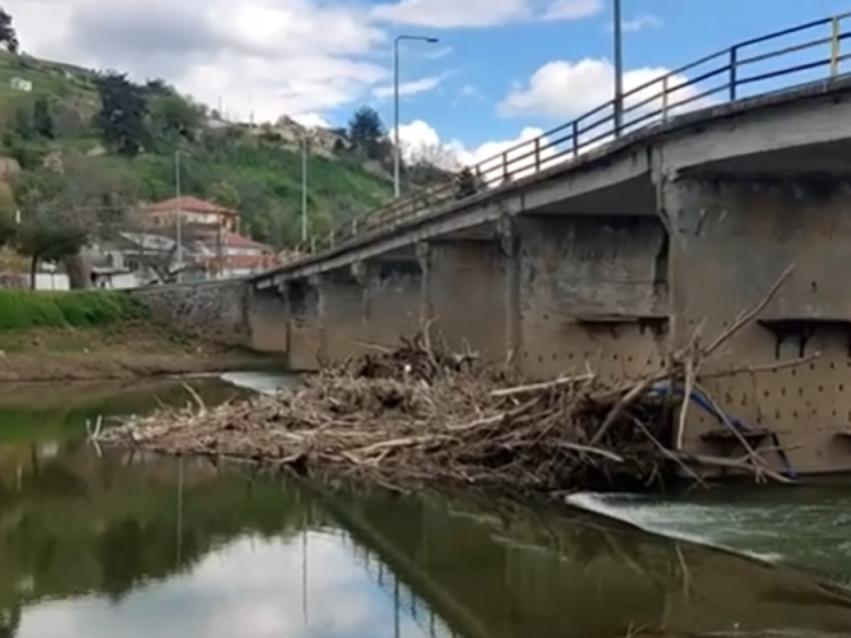 Διδυμότειχο: Ολόκληροι κορμοί δέντρων και άλλα φερτά υλικά στην κλειστή γέφυρα Ερυθροποτάμου (ΒΙΝΤΕΟ)