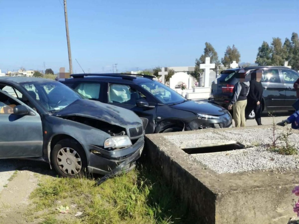 Δυτική Ελλάδα: Απίστευτο συμβάν-Τράκαραν μέσα στο νεκροταφείο