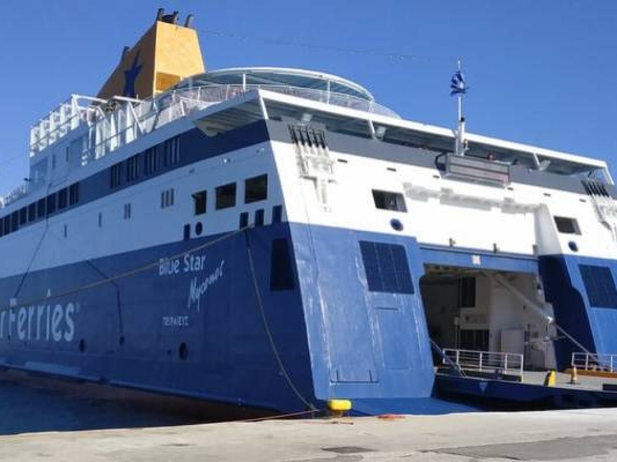 &Alpha;&nu;&alpha;&tau;&rho;&omicron;&pi;ή &sigma;&tau;&alpha; &delta;&rho;&omicron;&mu;&omicron;&lambda;ό&gamma;&iota;&alpha; &tau;&omicron;&upsilon; &ldquo;Blue Star Myconos&rdquo; &lambda;ό&gamma;&omega; &alpha;&pi;&alpha;&gamma;ό&rho;&epsilon;&upsilon;&sigma;&eta;&sigmaf; &alpha;&pi;ό&pi;&lambda;&omicron;&upsilon; &sigma;&tau;&omicron; &Beta;&omicron;&rho;&epsilon;&iota;&omicron;&alpha;&nu;&alpha;&tau;&omicron;&lambda;&iota;&kappa;ό &Alpha;&iota;&gamma;&alpha;ί&omicron;