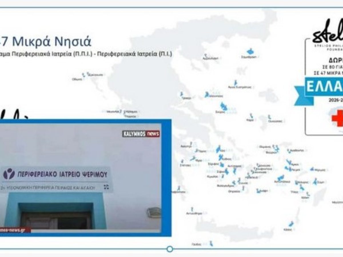 Εκδόθηκε η ΚΥΑ για οικονομικά κίνητρα από τη δωρεά “Στέλιου Χατζηιωάννου” σε γιατρούς 47 μικρών νησιών (& η Ψέριμος)