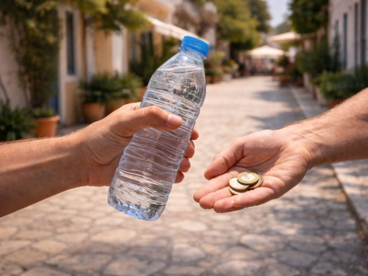 Έδωσε ένα μπουκάλι νερό και 4 ευρώ — και αυτό που πήρε πίσω δεν το περίμενε
