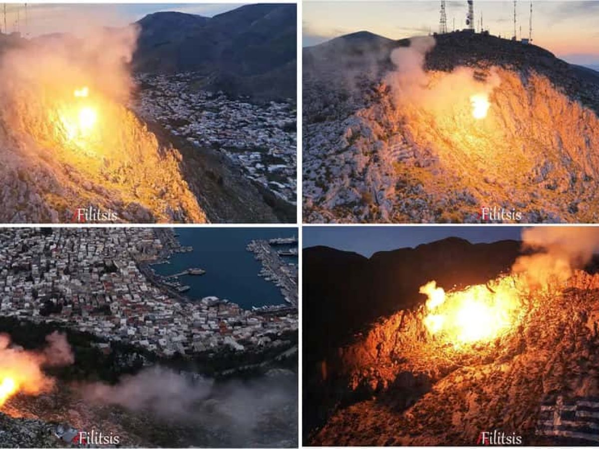 Εντυπωσιακές εναέριες λήψεις από το πασχαλινό έθιμο των δυναμιτών στην Κάλυμνο – Βίντεο του Αριστοκλή Φιλίτση