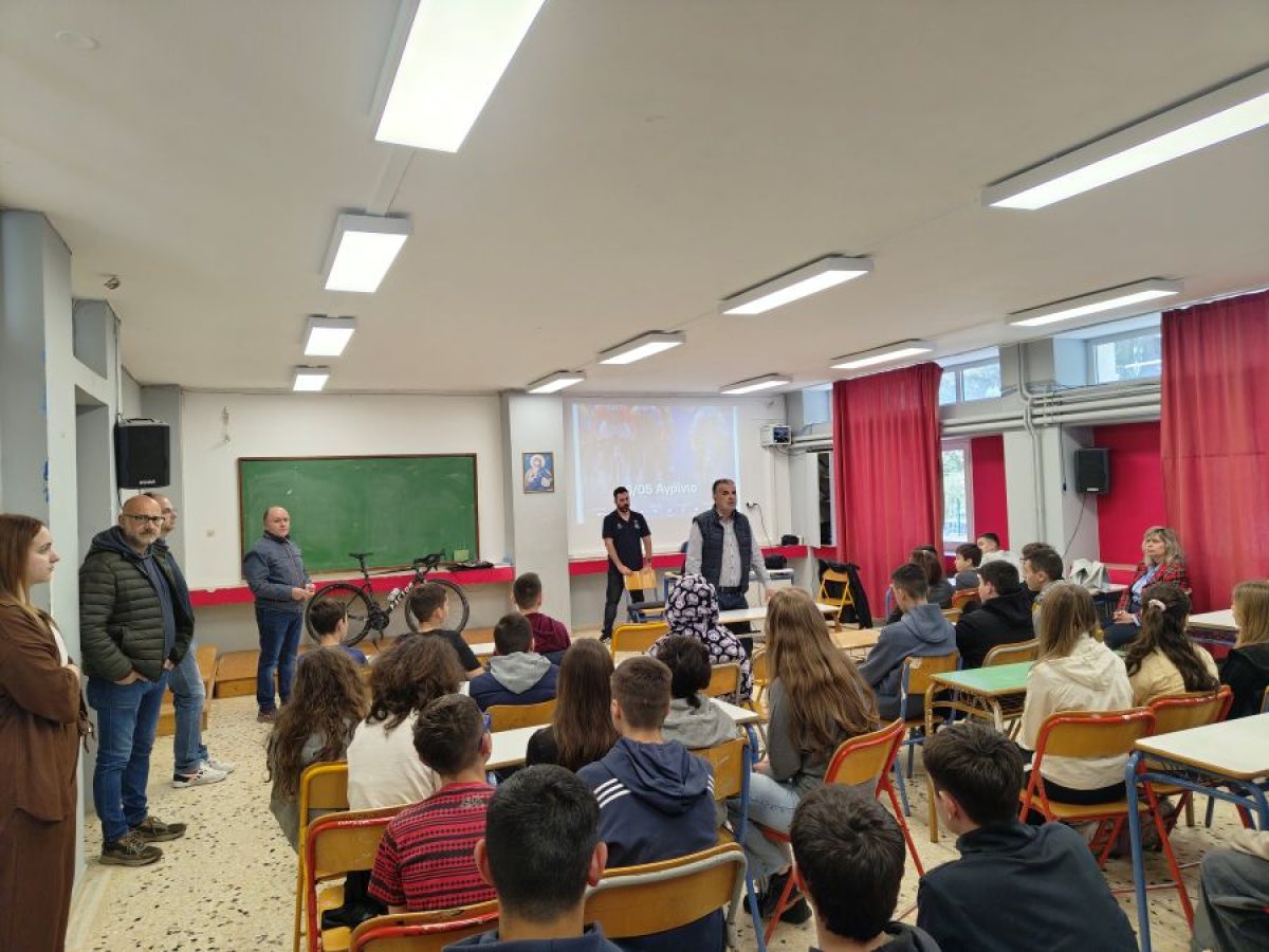 Επιμορφωτικές δράσεις ποδηλατικής παιδείας σε Γυμνάσια του Δήμου Αγρινίου