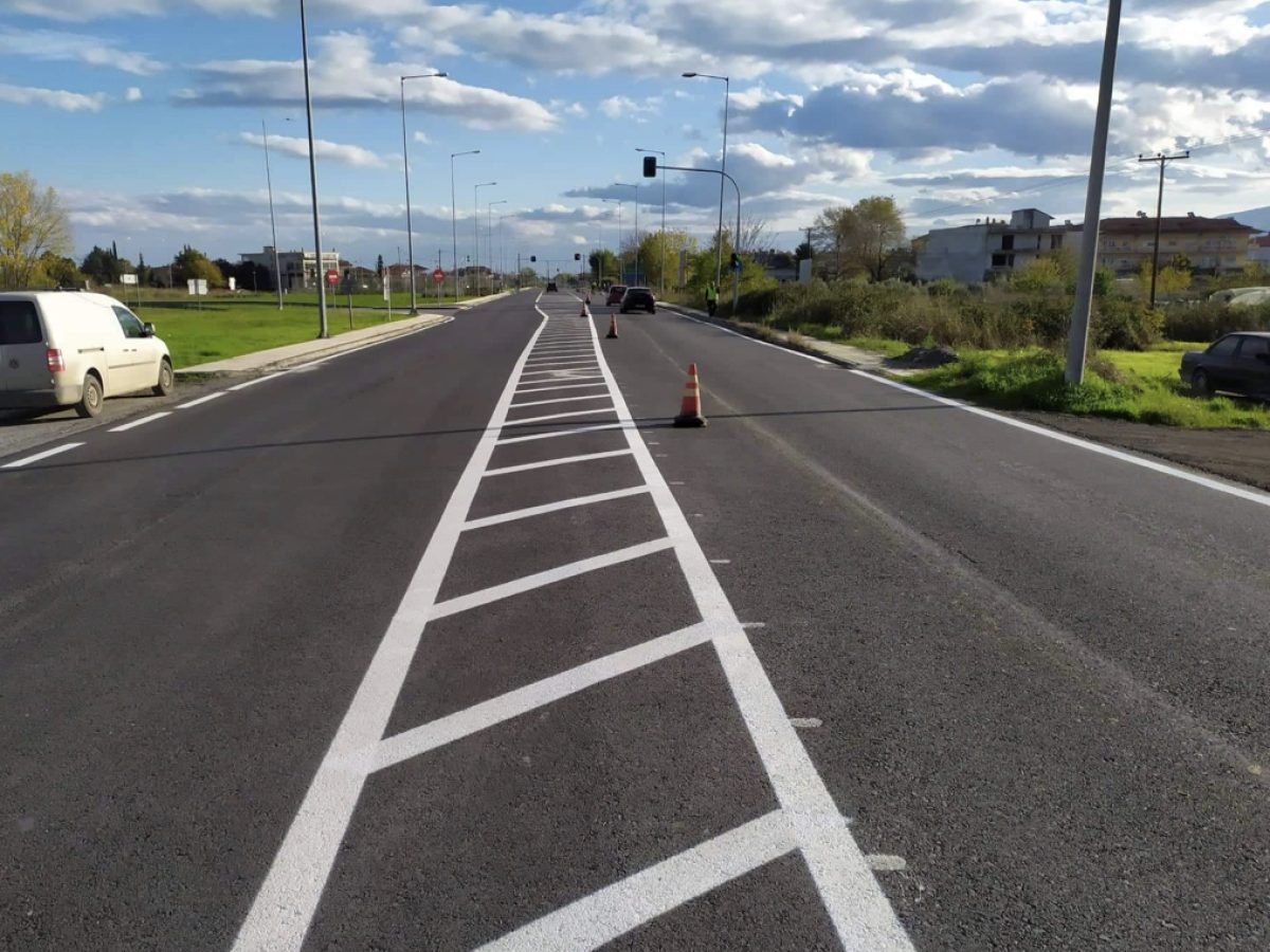 Εργασίες διαγράμμισης στην Ε.Ο. Θεσσαλονίκης – Ν. Μουδανιών στις 14 και 15 Απριλίου