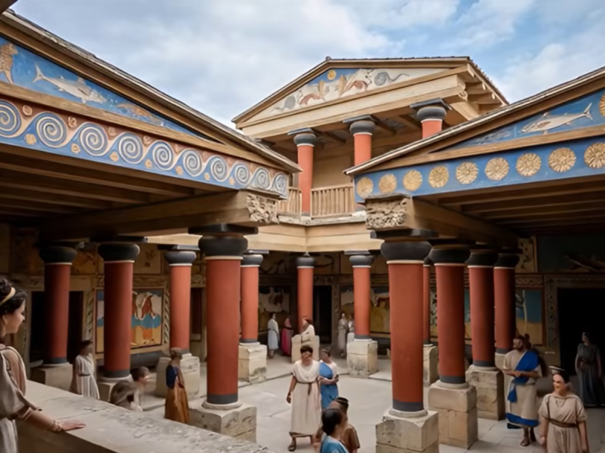 Έτσι ήταν η Κνωσός το 1700 π.Χ. – Η αναπαράσταση που προκαλεί δέος