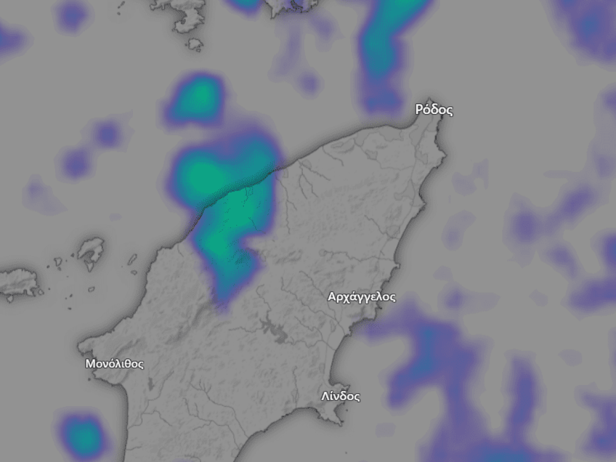 Εξασθενούν σταδιακά τα φαινόμενα στη Ρόδο