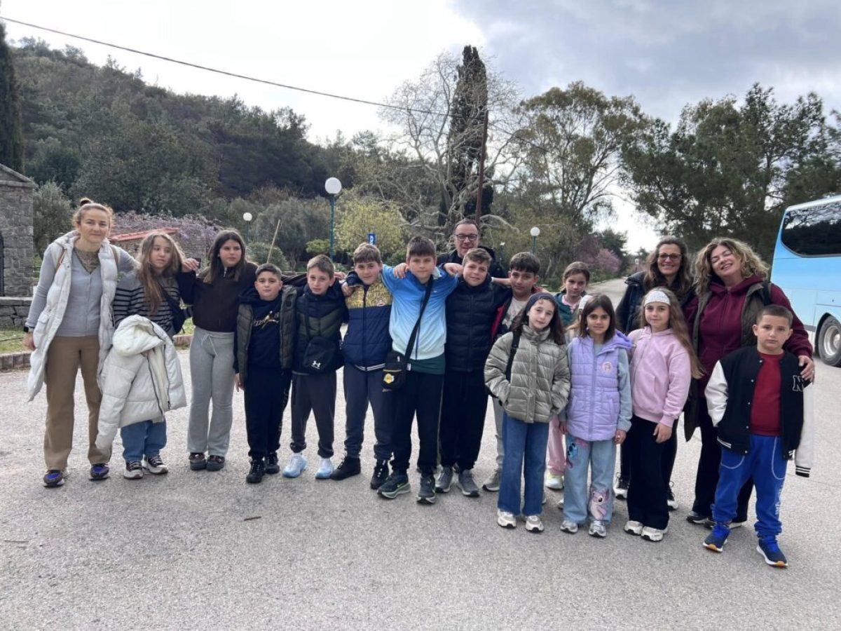 Οι μαθητές του Δημοτικού Σχολείου Μεθώνης στην Χίο