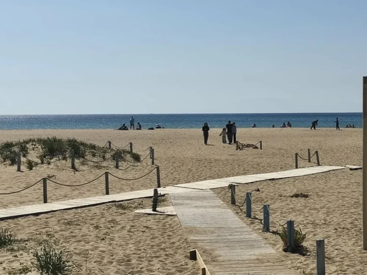 Η παραλία της Καλόγριας γέμισε κόσμο, οι τολμηροί βούτηξαν