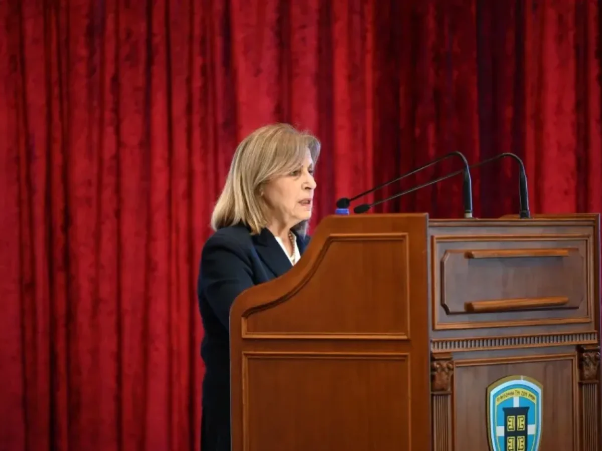 Η Περιφερειάρχης Κεντρικής Μακεδονίας Αθηνά Αηδονά στην εκδήλωση μνήμης για την 111η επέτειο της Γενοκτονίας των Αρμενίων