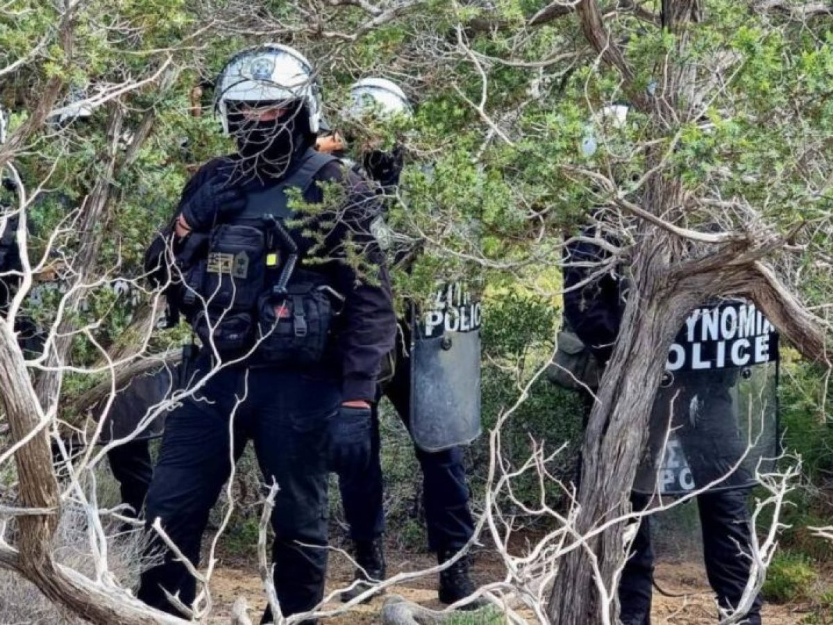 Με διμοιρίες ΜΑΤ στη Γαύδο κατεδαφίζουν τις καλύβες από τις παραλίες! Video + Photos