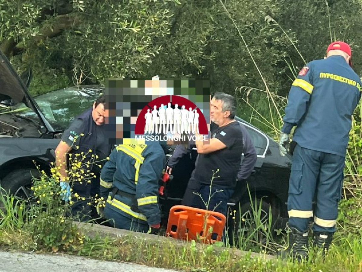 Μεσολόγγι: Τροχαίο στην Ε.Ο. Μεσολογγίου – Αιτωλικού – ΙΧ κατέληξε σε χωράφι