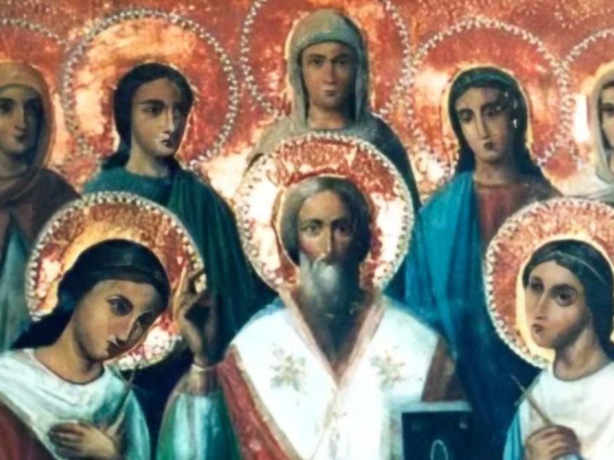 &Omicron; Ά&gamma;&iota;&omicron;&sigmaf; &Lambda;&epsilon;&omega;&nu;ί&delta;&eta;&sigmaf; &kappa;&alpha;&iota; &omicron;&iota; 7 &Alpha;&gamma;ί&epsilon;&sigmaf; &tau;&eta;&sigmaf; &Alpha;&rho;&gamma;&omicron;&lambda;ί&delta;&alpha;&sigmaf;