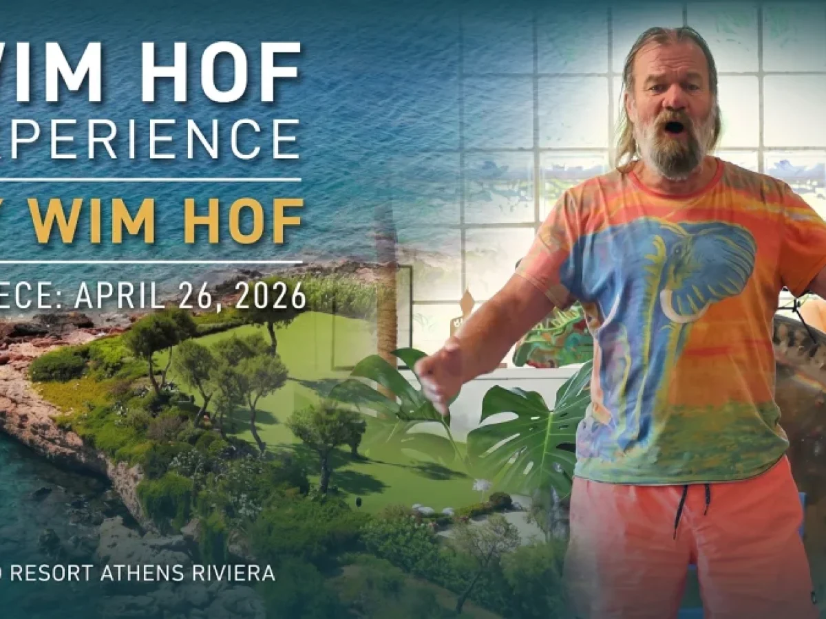 Ο Wim “Iceman” Hof στο Island Resort Athens Riviera την Κυριακή 26 Απριλίου
