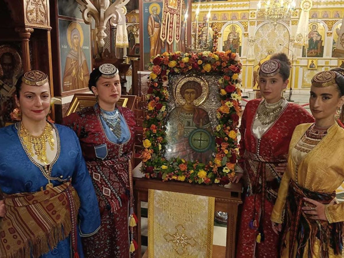 Ο «Φάρος» Αγίας Βαρβάρας τίμησε τον Άγιο Γεώργιο στην εκδήλωση του Χορευτικού Ομίλου Νέας Περάμου