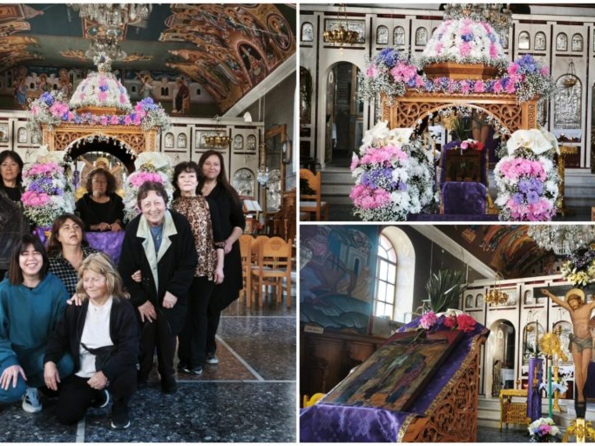 Ο υπέροχος επιτάφιος του Αγίου Παντελεήμονα Πουλάτων