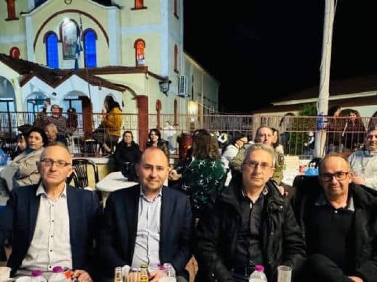 Ο Λάκης Βασιλειάδης στους εορτασμούς της γιορτής του Αγ. Γεωργίου, στην Πέλλα