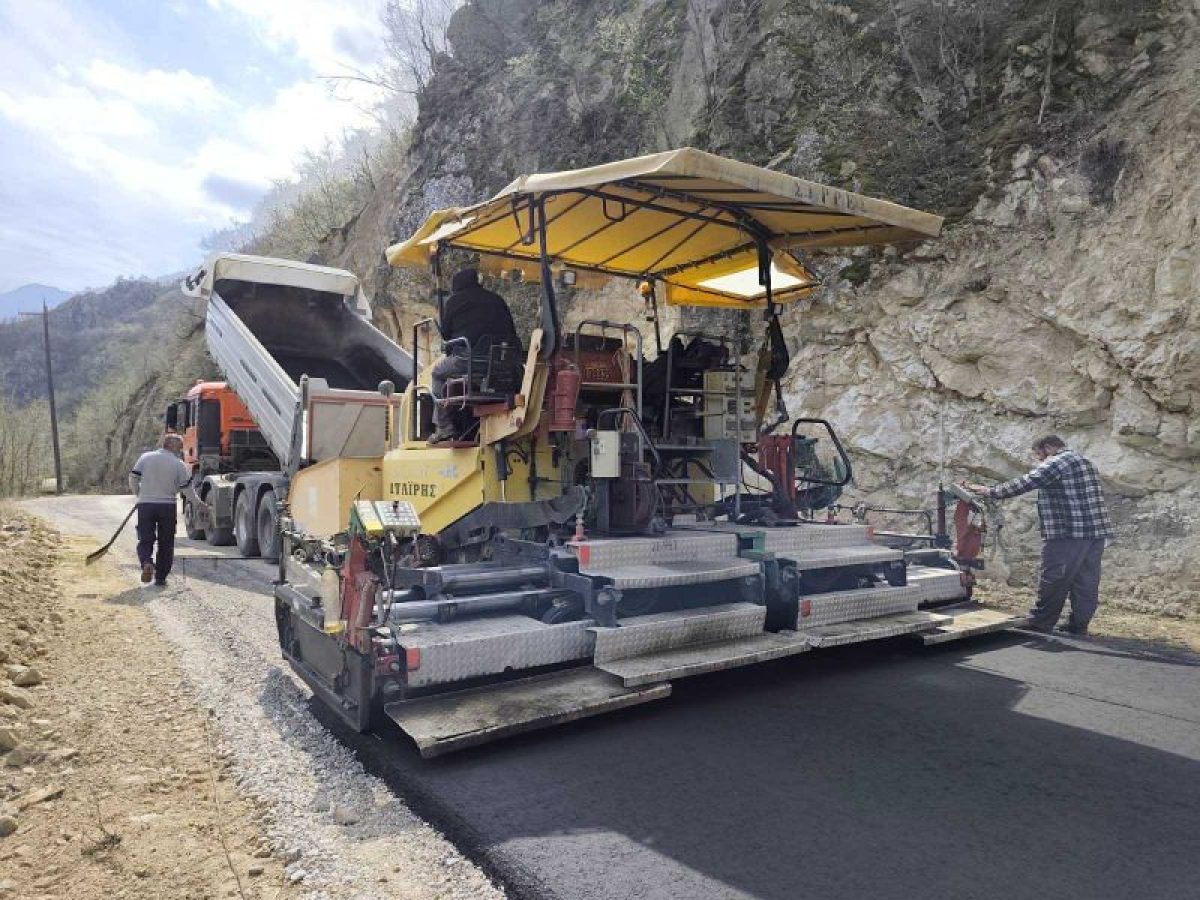Ολοκληρώθηκαν οι εργασίες αποκατάστασης του δρόμου προς τα Θερμιά Παρανεστίου