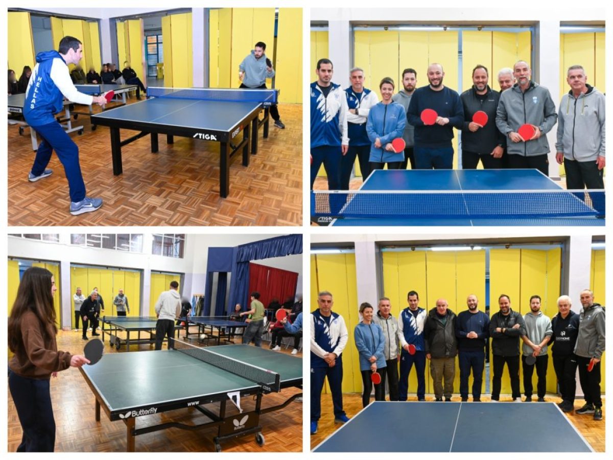 Παρουσίαση επιτραπέζιας αντισφαίρισης στο 1ο Γυμνάσιο και το 1ο Λύκειο Πεύκης