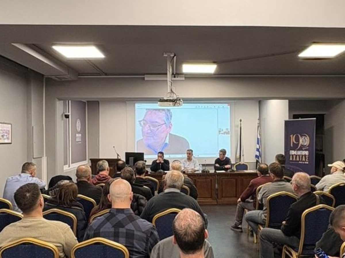 Πάτρα: Μεγάλη ανταπόκριση στην πρωτοβουλία για την πιστοποίηση του αχαϊκού ελαιολάδου ως ΠΟΠ/ΠΓΕ