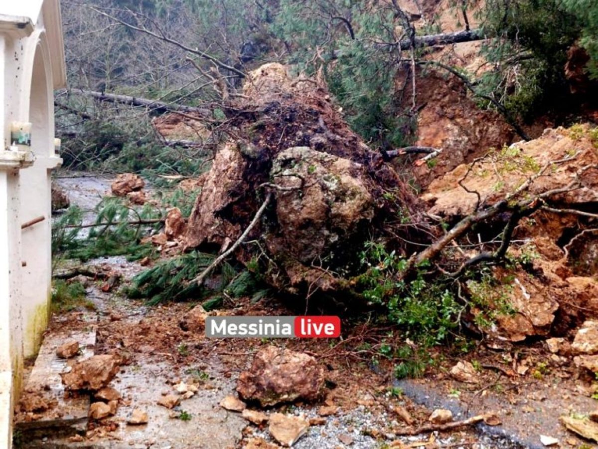 Πηγές: Μεγάλη κατολίσθηση στον Ταΰγετο, στις Σιλίμποβες-Κατέρρευσε τμήμα της πλαγιάς μαζί με έλατα