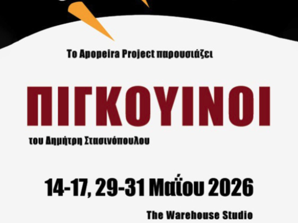 «Πιγκουΐνοι» – Το νέο θεατρικό έργο του Δημήτρη Στασινόπουλου ανεβαίνει στις Βρυξέλλες
