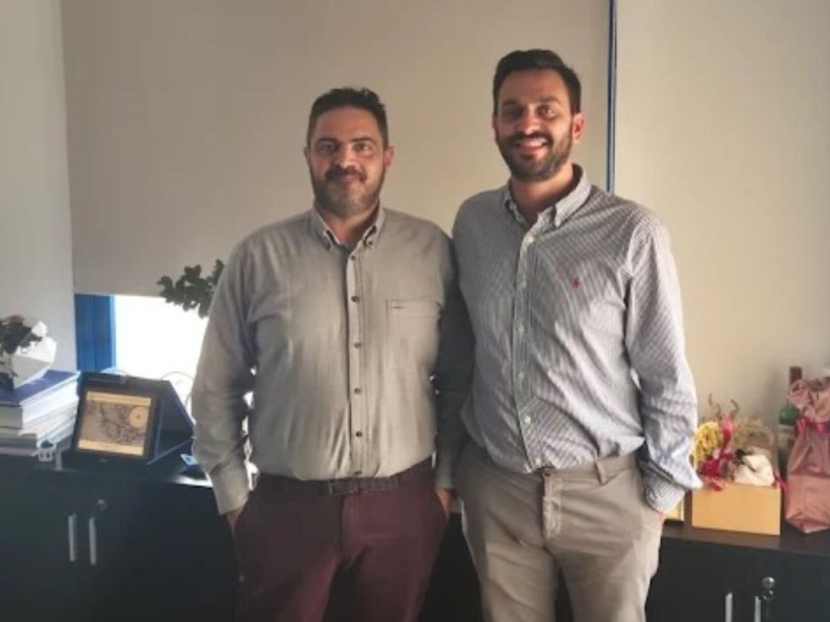 Συνάντηση του προέδρου της Ε.Ξ.Σ Αντώνη Παγώνη με τον Πρόεδρο της Ένωσης Λιμενικών Νοτιοανατολικού Αιγαίου Νίκο Σιγάλα