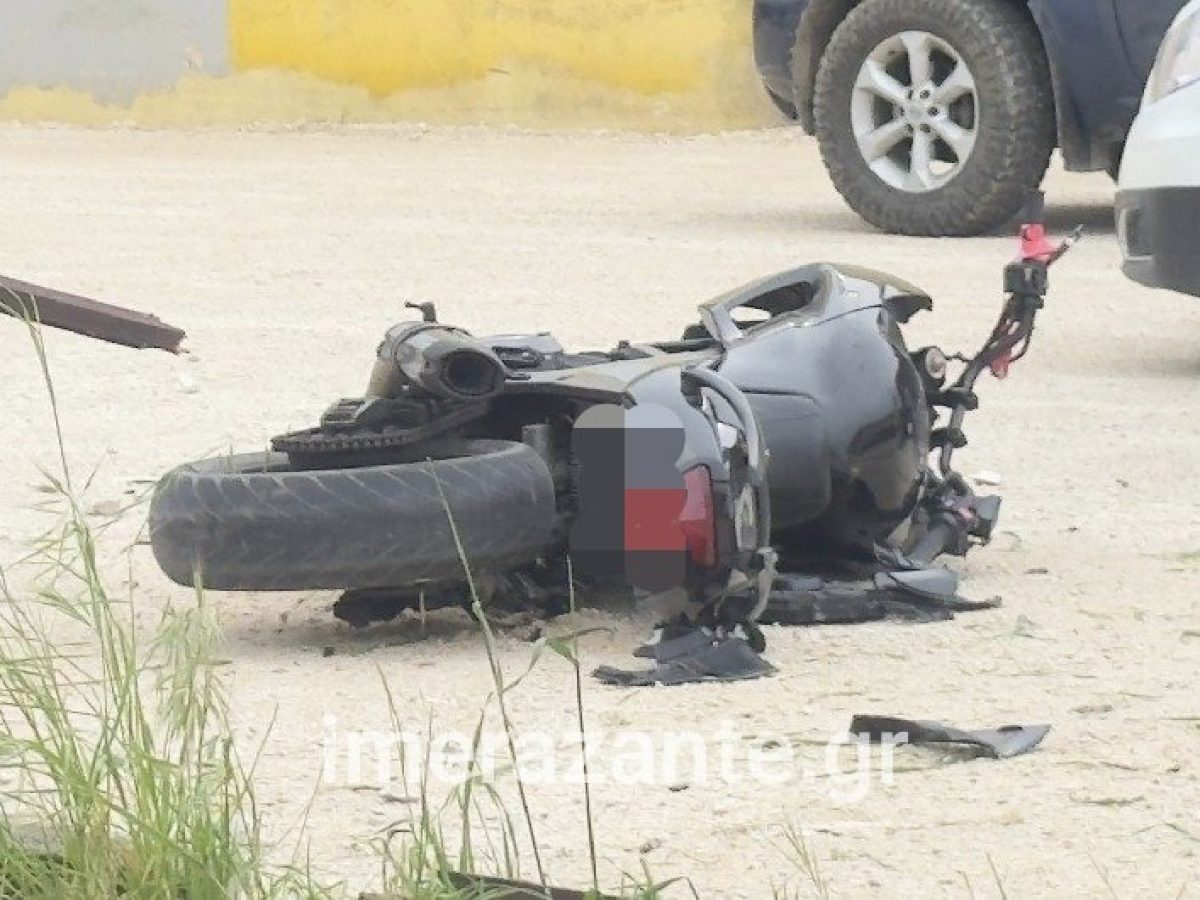 Σοβαρό τροχαίο με δίκυκλο στην Ε.Ο. Ζακύνθου – Βολιμών – Στο Νοσοκομείο με κακώσεις ο οδηγός
