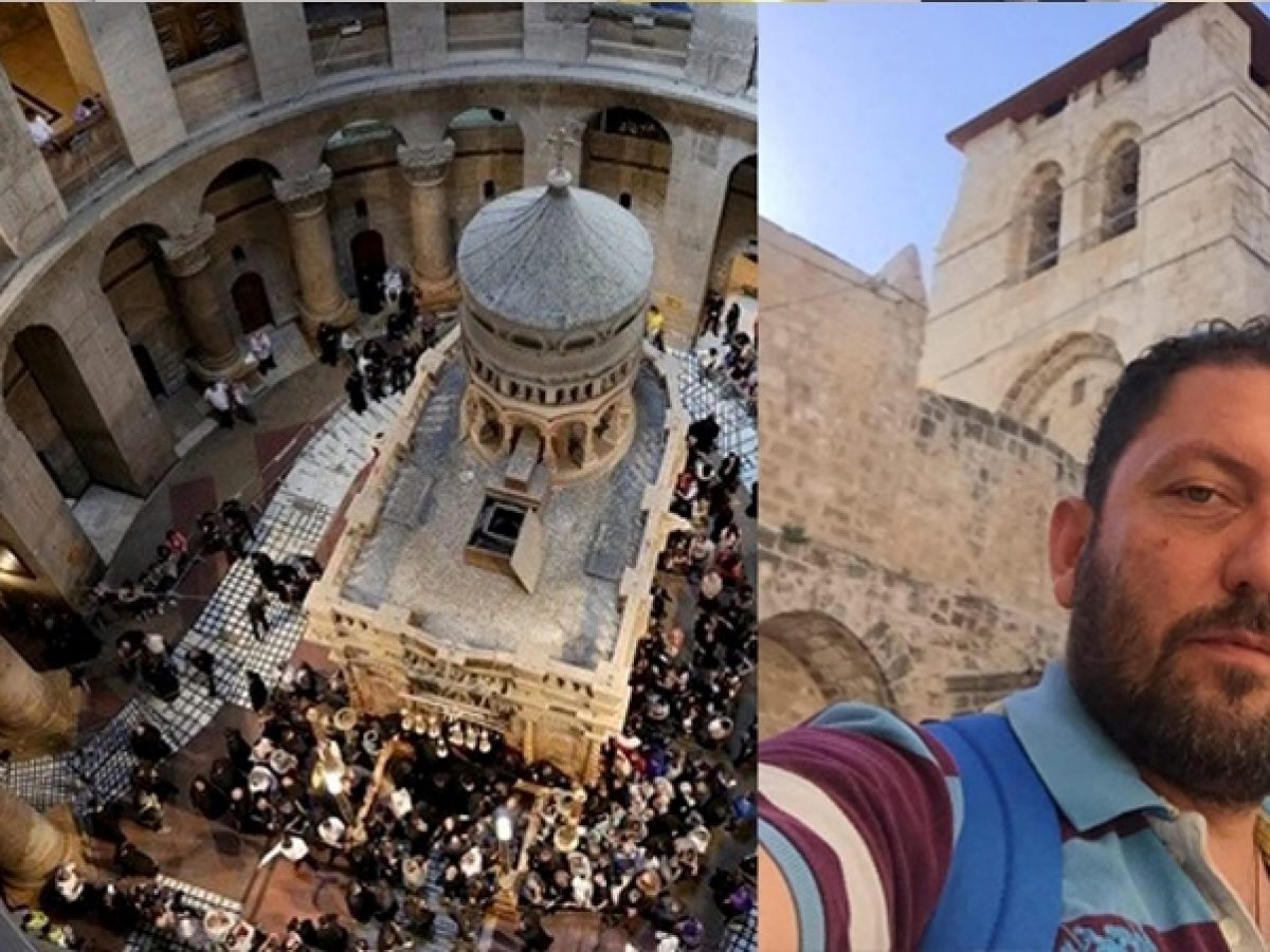 Το κλίμα που επικρατεί στους Αγίους Τόπους μας μεταφέρει ο Δραμινός, Κυριάκος Εμμανουηλίδης, τουριστικός πράκτορας, από τα Ιεροσόλυμα