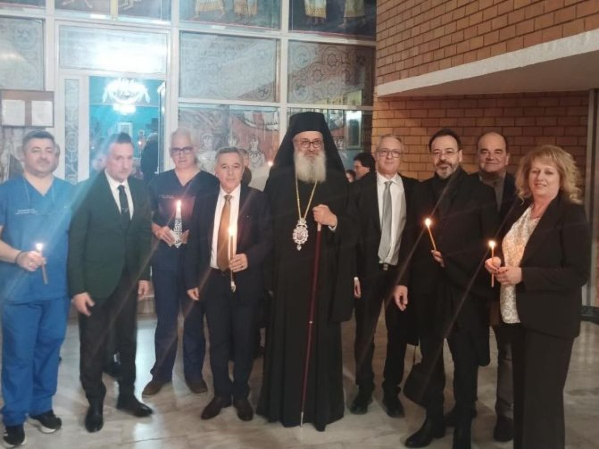 Ανάσταση με τον Μητροπολίτη Αλεξανδρουπόλεως Άνθιμο στο Νοσοκομείο της Αλεξανδρούπολης έκανε ο Χρίστος Λιάπης