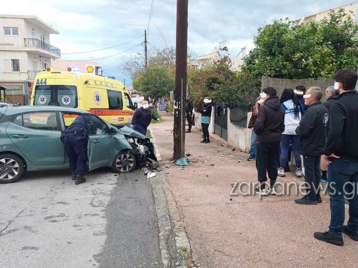 Αναστάτωση στην οδό Ακρωτηρίου: Όχημα έπεσε σε στύλο της ΔΕΗ – Στο Νοσοκομείο ο οδηγός | Photos