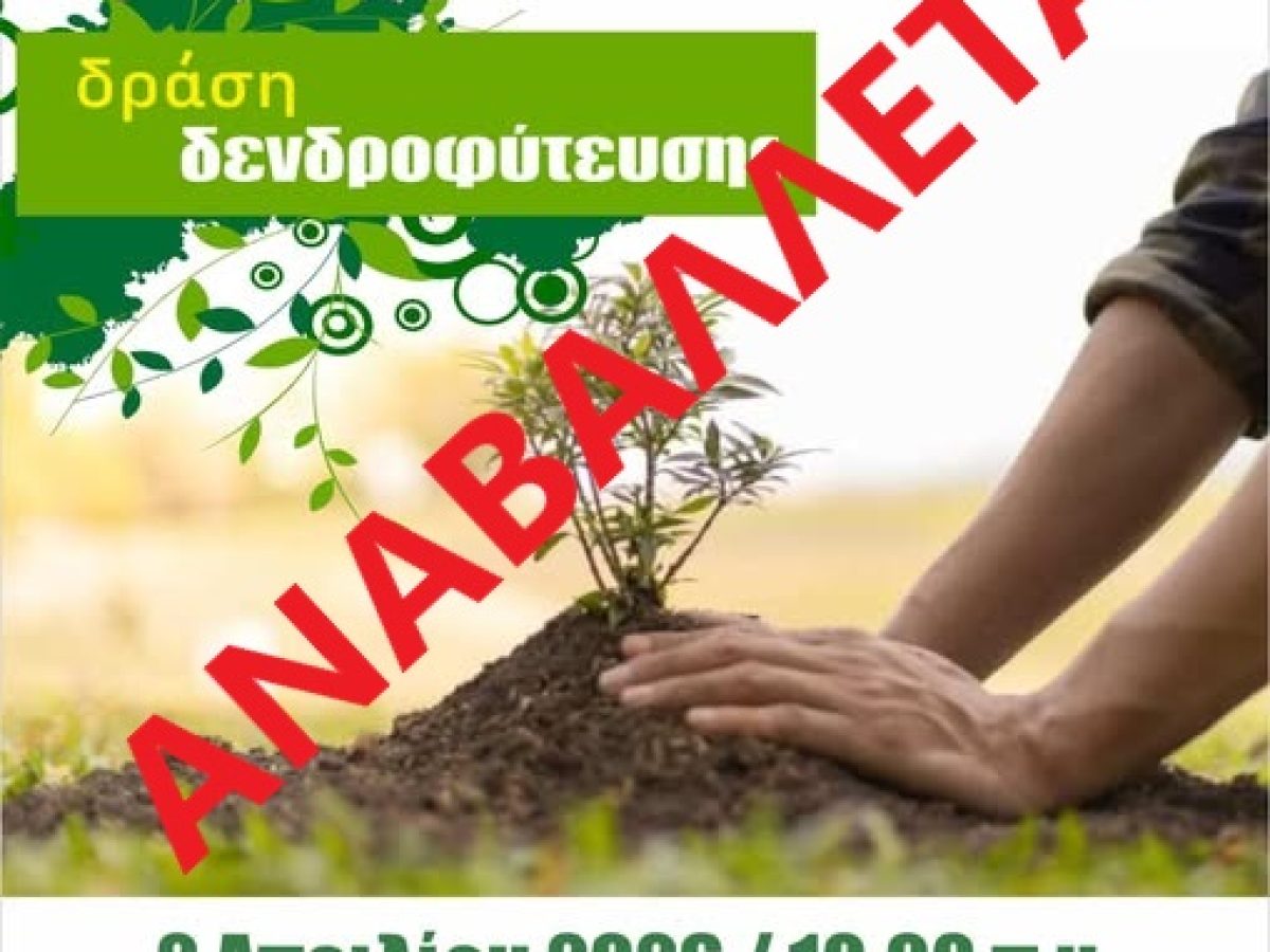 Αναβολή δενδροφύτευσης στη Νέα Καλλικράτεια λόγω κακοκαιρίας